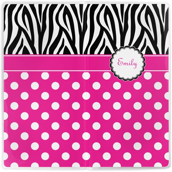 Zebra Print & Polka Dots Vinyl Document Wallet - Apvl