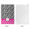 Zebra Print & Polka Dots Waffle Weave Golf Towel - Approval