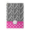 Zebra Print & Polka Dots Waffle Weave Golf Towel - Front/Main