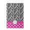 Zebra Print & Polka Dots Waffle Weave Golf Towel (Personalized)