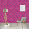 Zebra Print & Polka Dots Wallpaper Scene