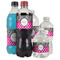 Zebra Print & Polka Dots Water Bottle Label - Multiple Bottle Sizes