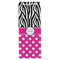 Zebra Print & Polka Dots Wine Gift Bag - Matte - Front