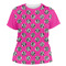 Zebra Print & Polka Dots Womens Crew Neck T Shirt - Main