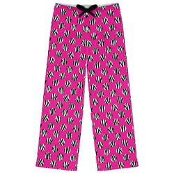 Zebra Print & Polka Dots Womens Pajama Pants - S