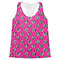 Zebra Print & Polka Dots Womens Racerback Tank Top - 2X Large