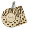 Zebra Print & Polka Dots Wood Luggage Tag (Personalized)
