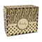 Zebra Print & Polka Dots Wood Recipe Box - Front/Main