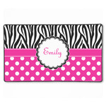 Zebra Print & Polka Dots XXL Gaming Mouse Pad - 24" x 14" (Personalized)