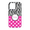 Zebra Print & Polka Dots iPhone 13 Case - Back