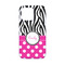 Zebra Print & Polka Dots iPhone 13 Mini Case - Back