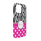Zebra Print & Polka Dots iPhone 13 Pro Case - Angle