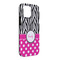 Zebra Print & Polka Dots iPhone 13 Pro Max Tough Case - Angle