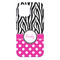 Zebra Print & Polka Dots iPhone 13 Pro Max Tough Case - Back