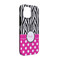 Zebra Print & Polka Dots iPhone 13 Pro Tough Case -  Angle