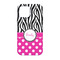 Zebra Print & Polka Dots iPhone 13 Tough Case - Back