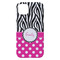Zebra Print & Polka Dots iPhone 14 Plus Case - Back