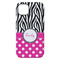 Zebra Print & Polka Dots iPhone 14 Plus Tough Case - Back