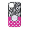 Zebra Print & Polka Dots iPhone 14 Pro Tough Case - Back