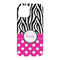 Zebra Print & Polka Dots iPhone 15 Case - Back