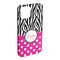 Zebra Print & Polka Dots iPhone 15 Plus Case - Angle