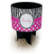 Zebra Print & Polka Dots Black Beach Spiker Drink Holder (Personalized)