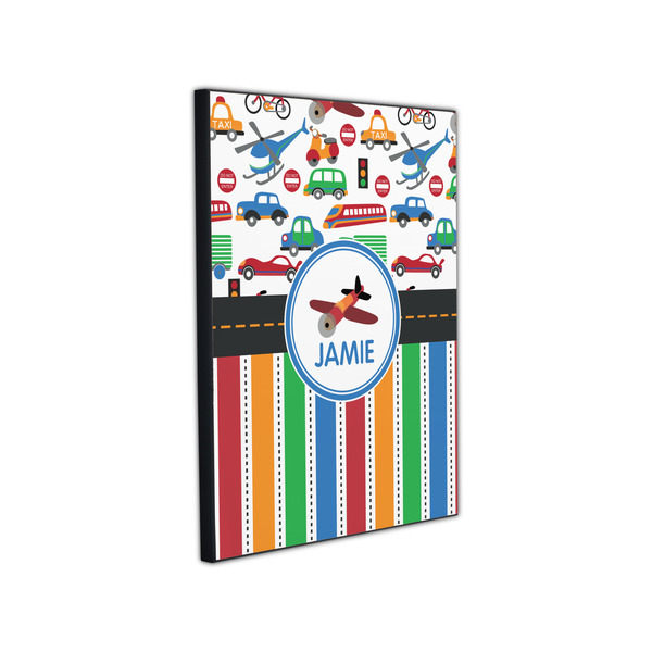 Transportation & Stripes 11x14 Wood Print - Angle View