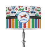 Transportation & Stripes 12" Drum Lamp Shade - Poly-film (Personalized)