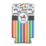 Transportation & Stripes Can Cooler (tall 12 oz) (Personalized)