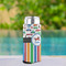 Transportation & Stripes Can Cooler - Tall 12oz - In Context