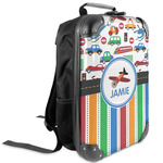 Transportation & Stripes Kids Hard Shell Backpack (Personalized)