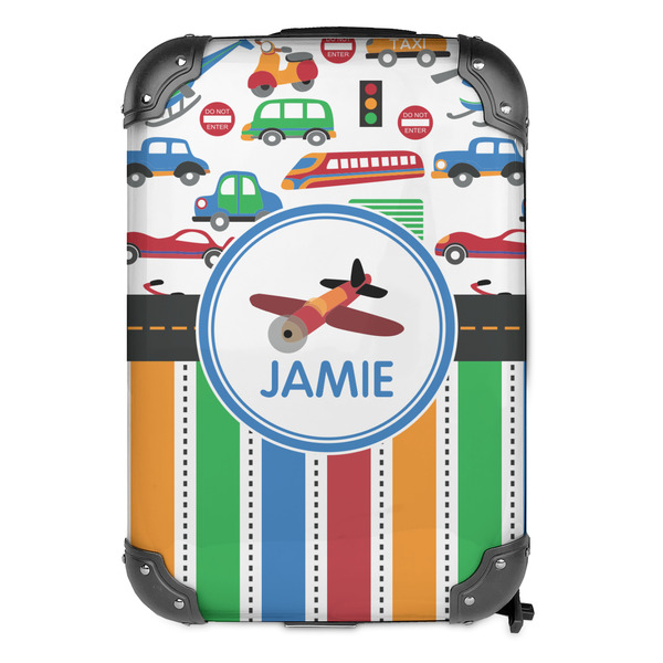 Transportation & Stripes 13" Hard Shell Backpacks - FRONT