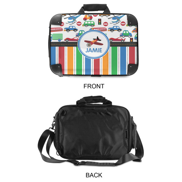 Transportation & Stripes 15" Hard Shell Briefcase - APPROVAL