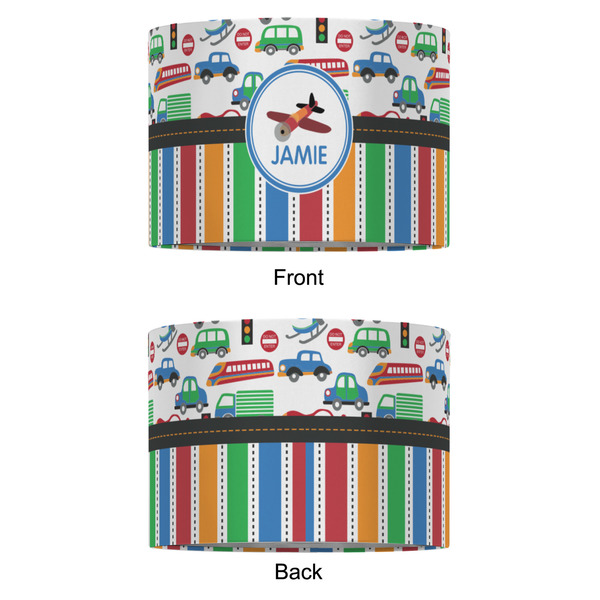 Transportation & Stripes 16" Drum Lampshade - APPROVAL (Fabric)
