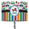 Transportation & Stripes 16" Drum Lampshade - ON STAND (Fabric)