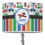 Transportation & Stripes 16" Drum Lamp Shade - Poly-film (Personalized)