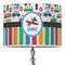 Transportation & Stripes 16" Drum Lampshade - ON STAND (Poly Film)