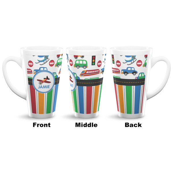 Transportation & Stripes 16 Oz Latte Mug - Approval
