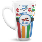 Transportation & Stripes 16 Oz Latte Mug (Personalized)