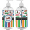 Transportation & Stripes 16 oz Plastic Liquid Dispenser- Approval- White