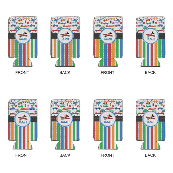 Transportation & Stripes 16oz Can Sleeve - Set of 4 - APPROVAL