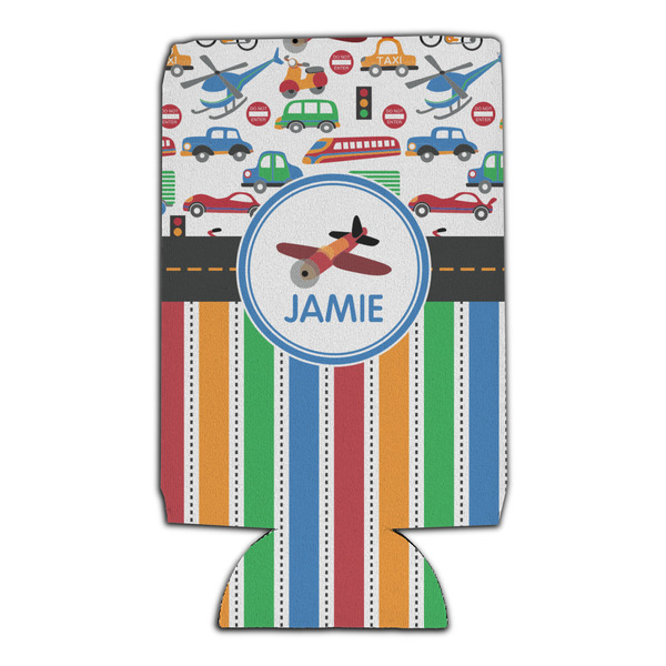 Transportation & Stripes 16oz Can Sleeve - Set of 4 - FRONT