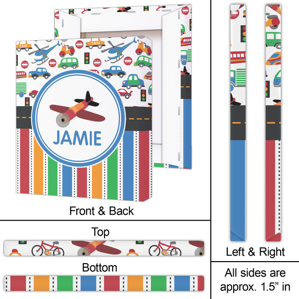 Transportation & Stripes 20x24 - Canvas Print - Approval