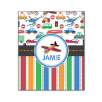 Transportation & Stripes Wood Print - 20x24 (Personalized)