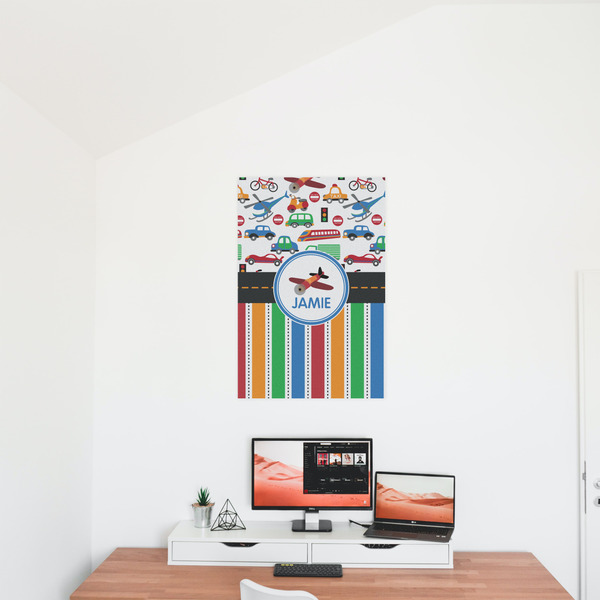 Transportation & Stripes 20x30 - Matte Poster - On the Wall