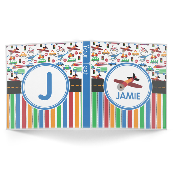 Transportation & Stripes 3-Ring Binder Approval- 1in