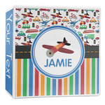 Transportation & Stripes 3-Ring Binder - 2 inch (Personalized)