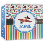 Transportation & Stripes 3-Ring Binder - 3 inch (Personalized)
