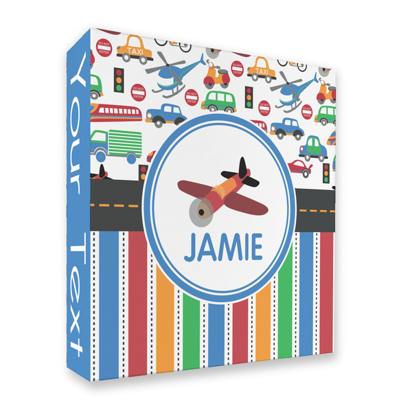 Transportation & Stripes 3 Ring Binders - Full Wrap - 2" - FRONT