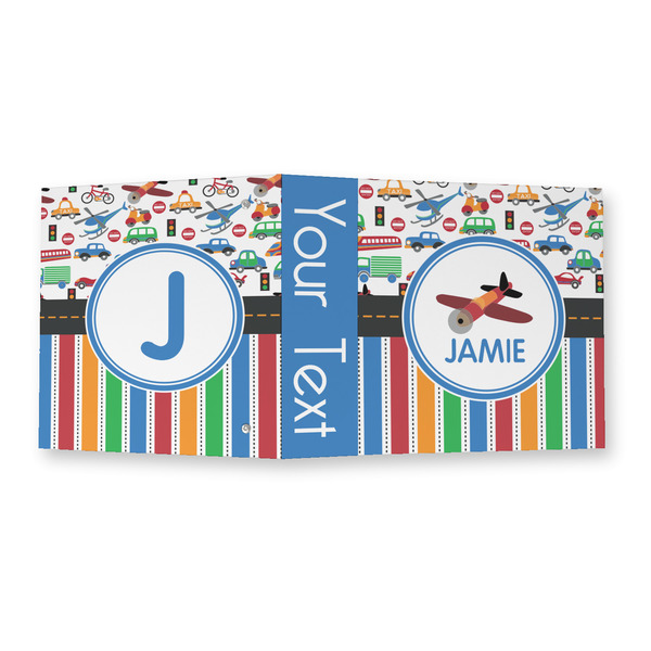 Transportation & Stripes 3 Ring Binders - Full Wrap - 2" - OPEN OUTSIDE